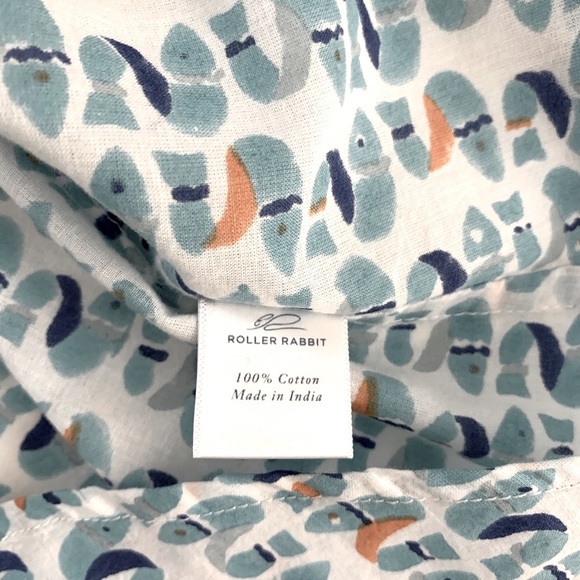 NWOT Roberta Roller Rabbit Men’s Medium button down Zoo shirt. Fish pattern - Picture 6 of 8